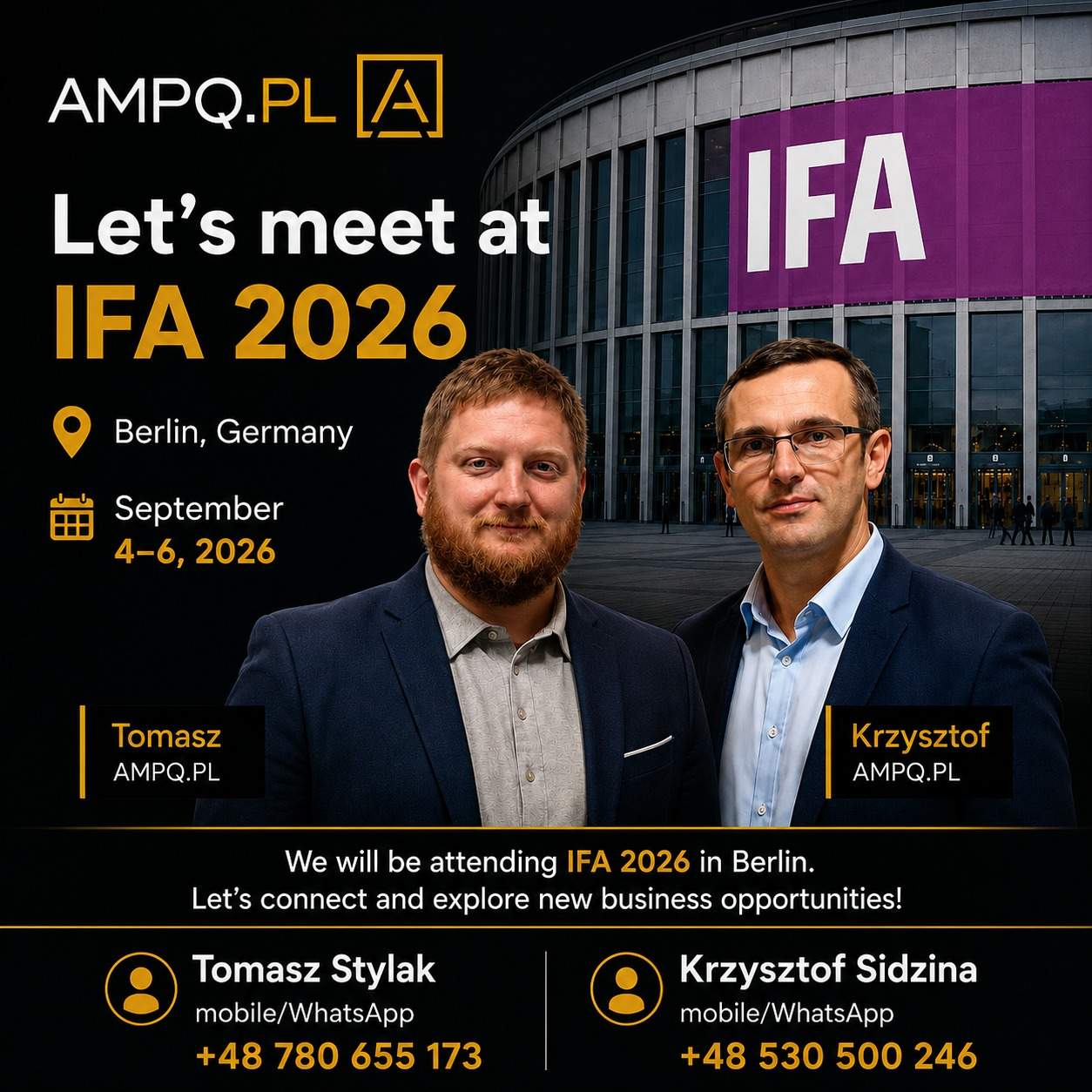 AMPQ at IFA Berlin 2026