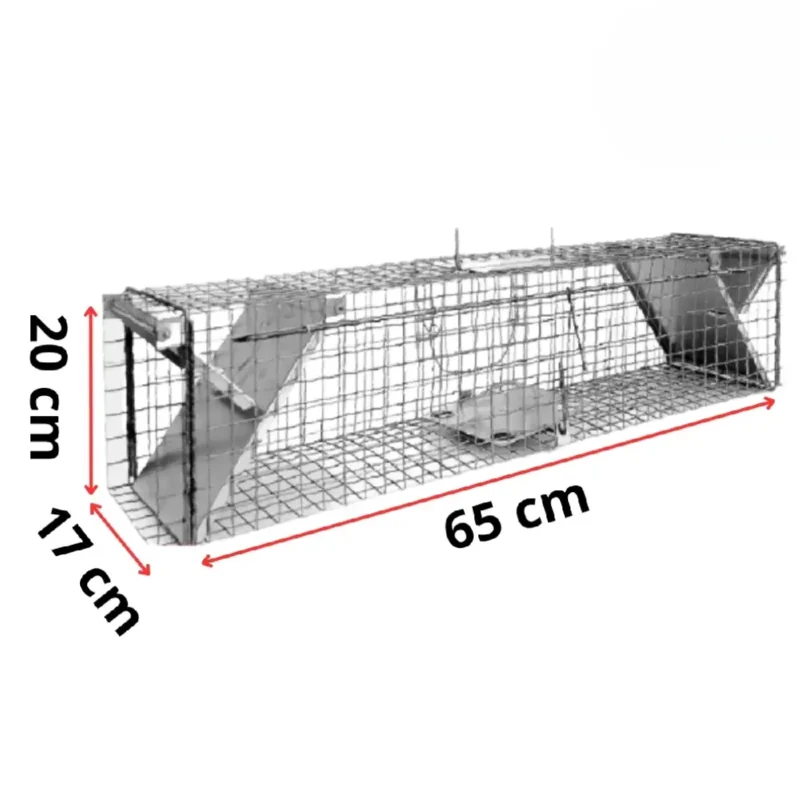 Skuteczna pułapka, żywołapka na kuny, łasice, norki - Metalowa