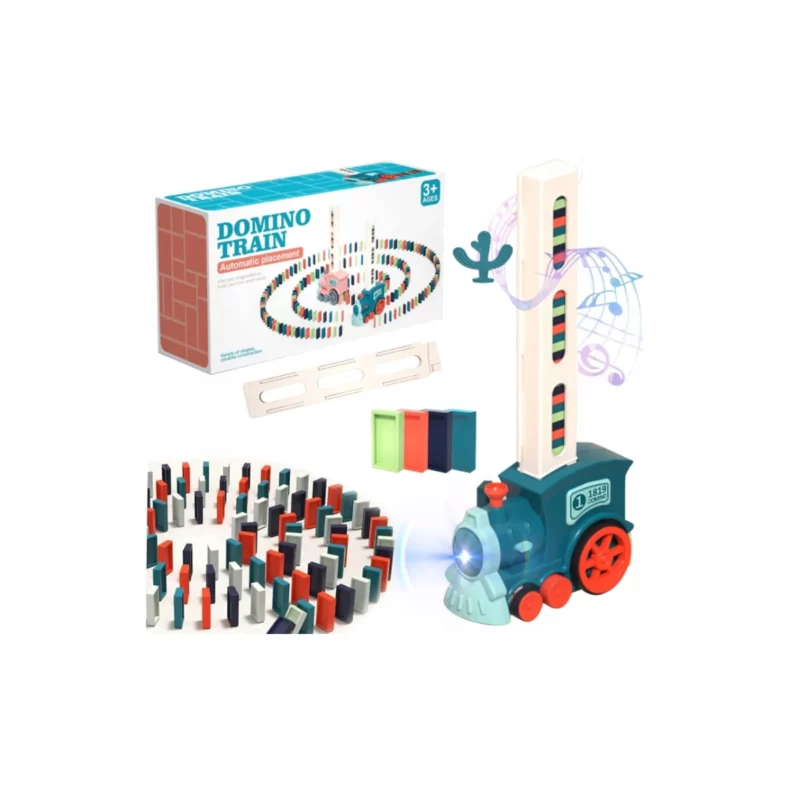 Kolejka układająca klocki domino