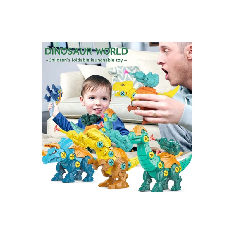 Turkusowy dinozaur do skręcania - obrazek 5
