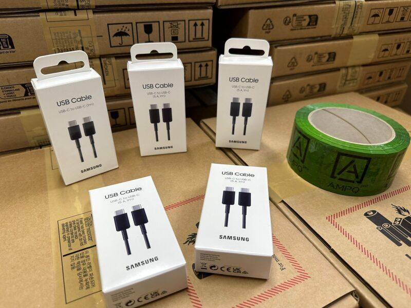 Kabel Samsung Fast Charging USB-C do USB-C EP-DN975BBEGWW 1m 5A, czarny - obrazek 5