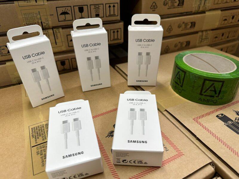 Samsung Kabel USB‑C–USB‑C 1m 5A Biały, EP-DN975BWEGWW - obrazek 5