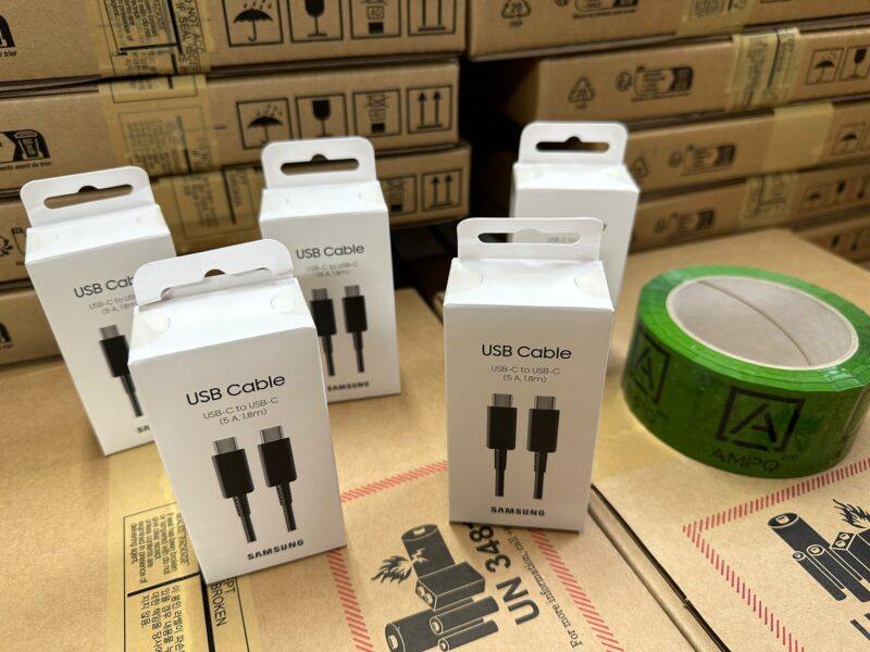 Kabel Samsung USB-C do USB-C EP-DX510JBEGEU 1,8m 5A, czarny - obrazek 5