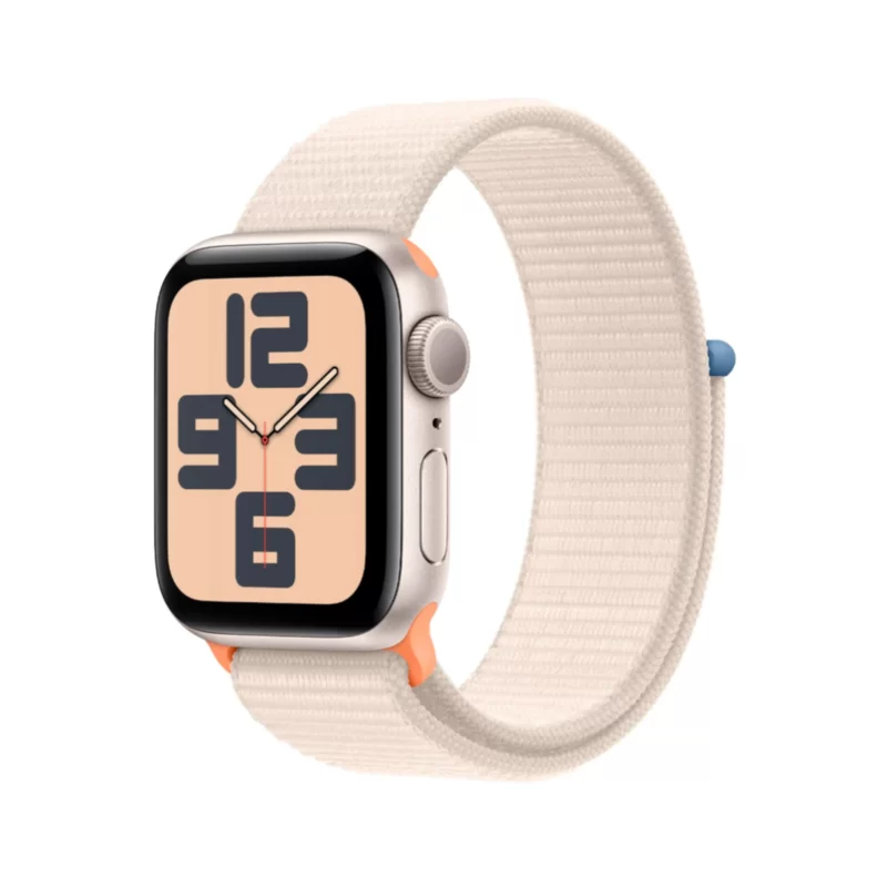 Apple Watch SE GPS 40mm Starlight Aluminium Case with Starlight Sport Loop - obrazek 2