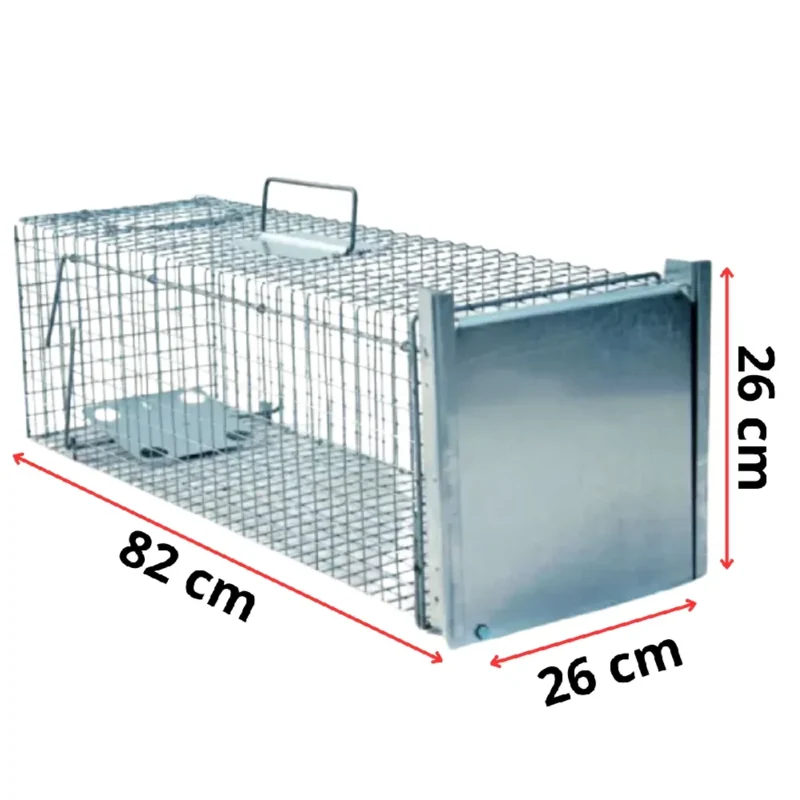 Skuteczna Pułapka, żywołapka na Lisy, Kuny, Wydry, Bobry - Metalowa