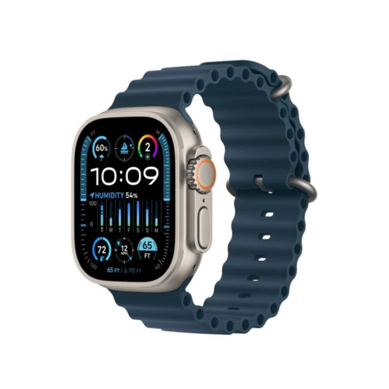 Apple Watch Ultra 2 GPS + Cellular, 49mm Titanium Case with Blue Ocean Band MREG3