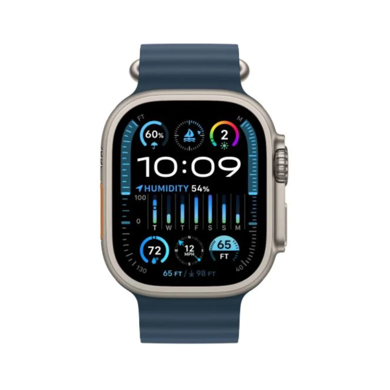 Apple Watch Ultra 2 GPS + Cellular, 49mm Titanium Case with Blue Ocean Band MREG3 - obrazek 2