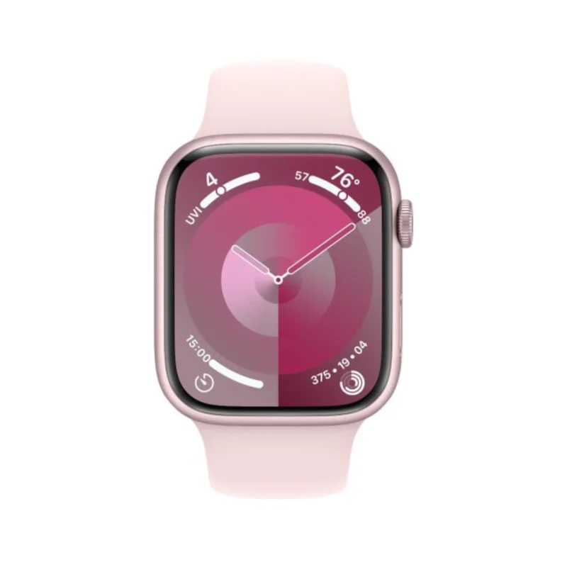 Apple Watch Series 9 GPS 41mm Pink Aluminium Case with Light Pink Sport Band - M/L MR943 - obrazek 2