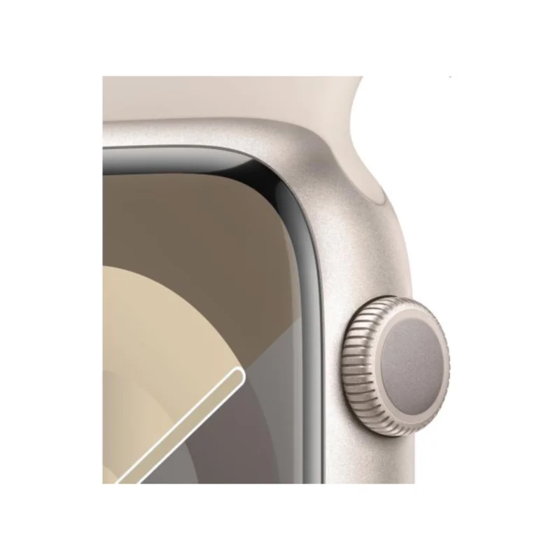 Apple Watch Series 9 GPS 41mm Starlight Aluminium Case with Starlight Sport Band - M/L MR8U3 - obrazek 3