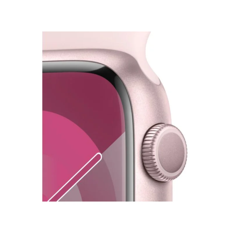 Apple Watch Series 9 GPS 41mm Pink Aluminium Case with Light Pink Sport Band - M/L MR943 - obrazek 3