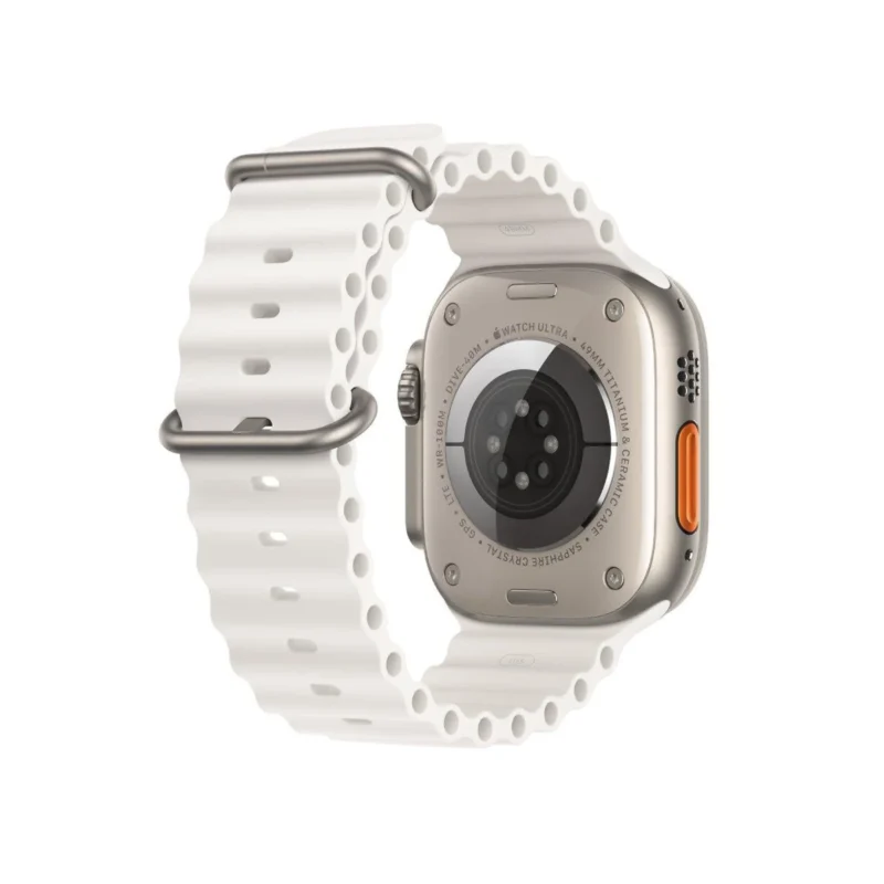 Apple Watch Ultra 2 GPS + Cellular, 49mm Titanium Case with White Ocean Band MREJ3 - obrazek 3