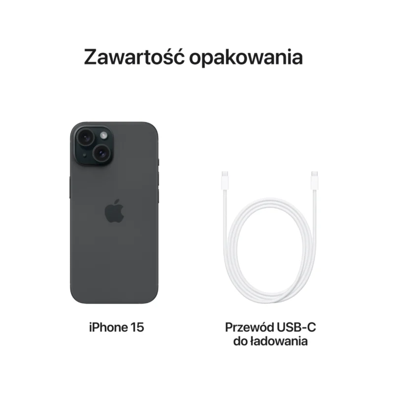 Apple iPhone 15 256GB Czarny (Black) MTP63 - obrazek 4