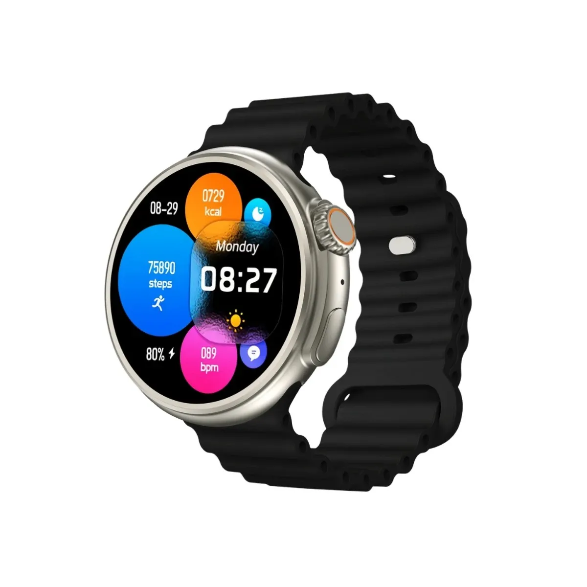 YAXO Watch Oxnard Czarny (Titanium Black)