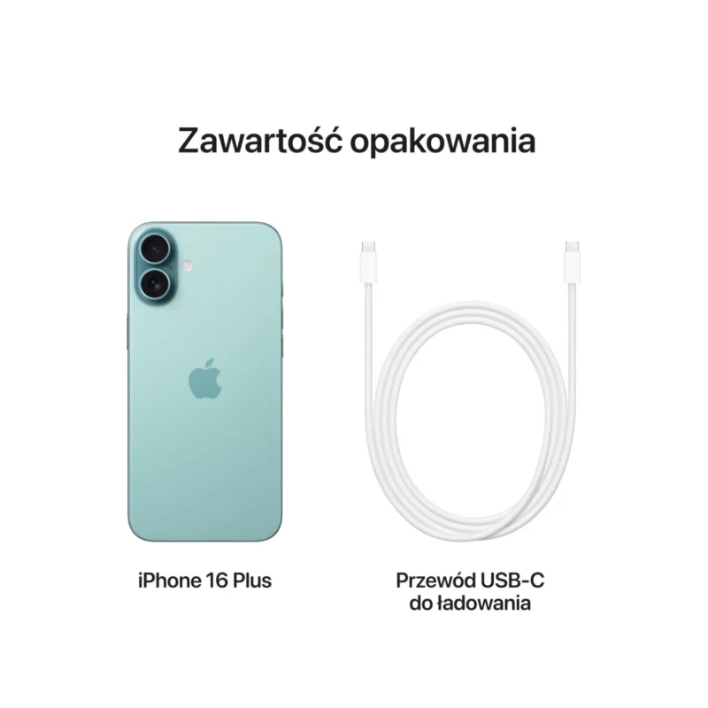 Apple iPhone 16 Plus 128GB Berylowa zieleń (Teal) MXVY3 - obrazek 6