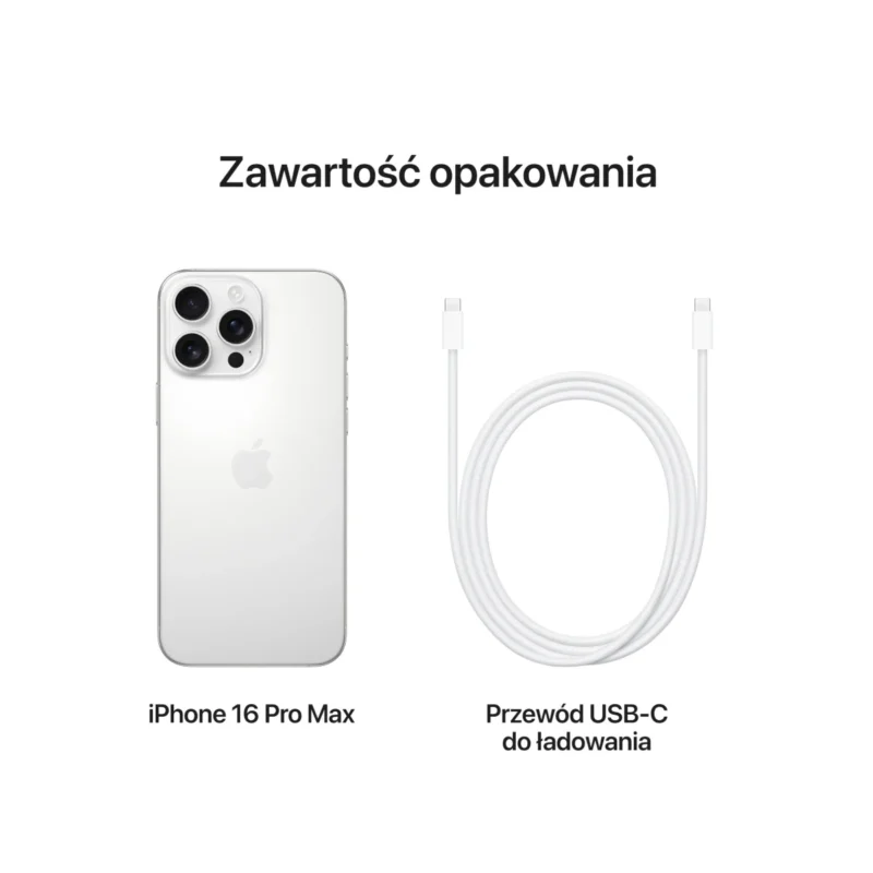 Apple iPhone 16 Pro Max 1TB Tytan Biały (White Titanium) MYX53 - obrazek 6