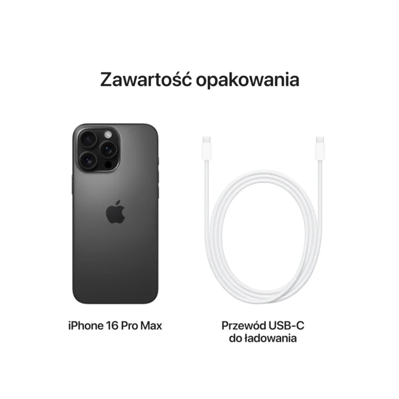Apple iPhone 16 Pro Max 1TB Czarny Tytan (Black Titanium) MYX43 - obrazek 6