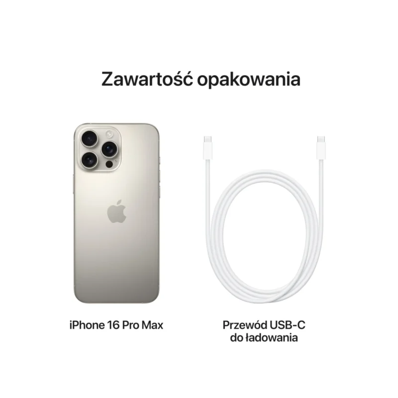 Apple iPhone 16 Pro Max 1TB Tytan Naturalny (Natural Titanium) MYX73 - obrazek 6