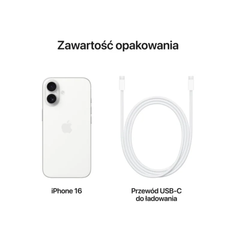Apple iPhone 16 128GB Biały (White) MYE93 - obrazek 5