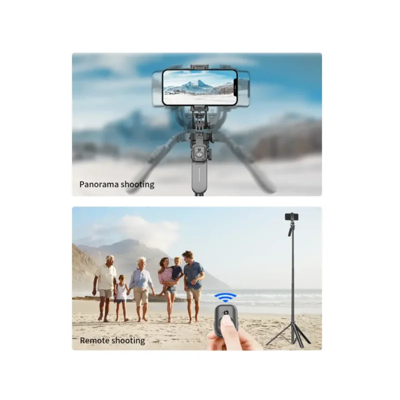 Selfie Stick + Statyw do telefonu 2w1 z pilotem 205 cm - obrazek 8