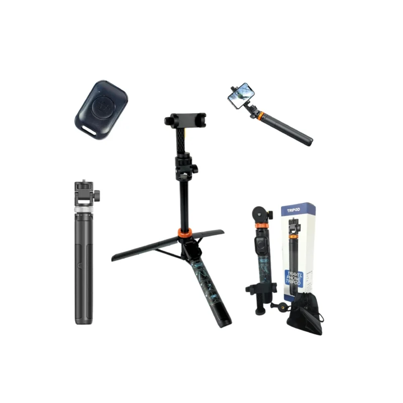 Selfie Stick + Statyw do telefonu 2w1 z pilotem 149cm
