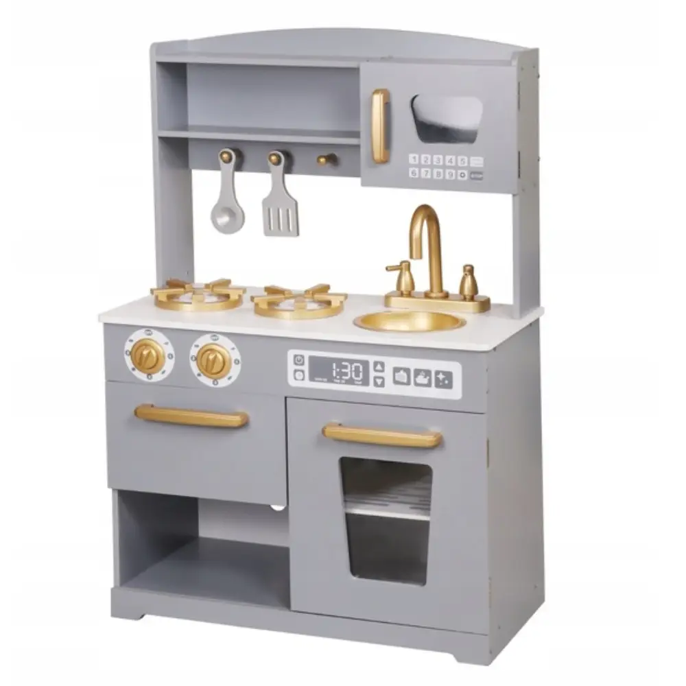 Duża Piękna Kuchnia Drewniana Dla Dzieci i Akcesoria - obrazek 3