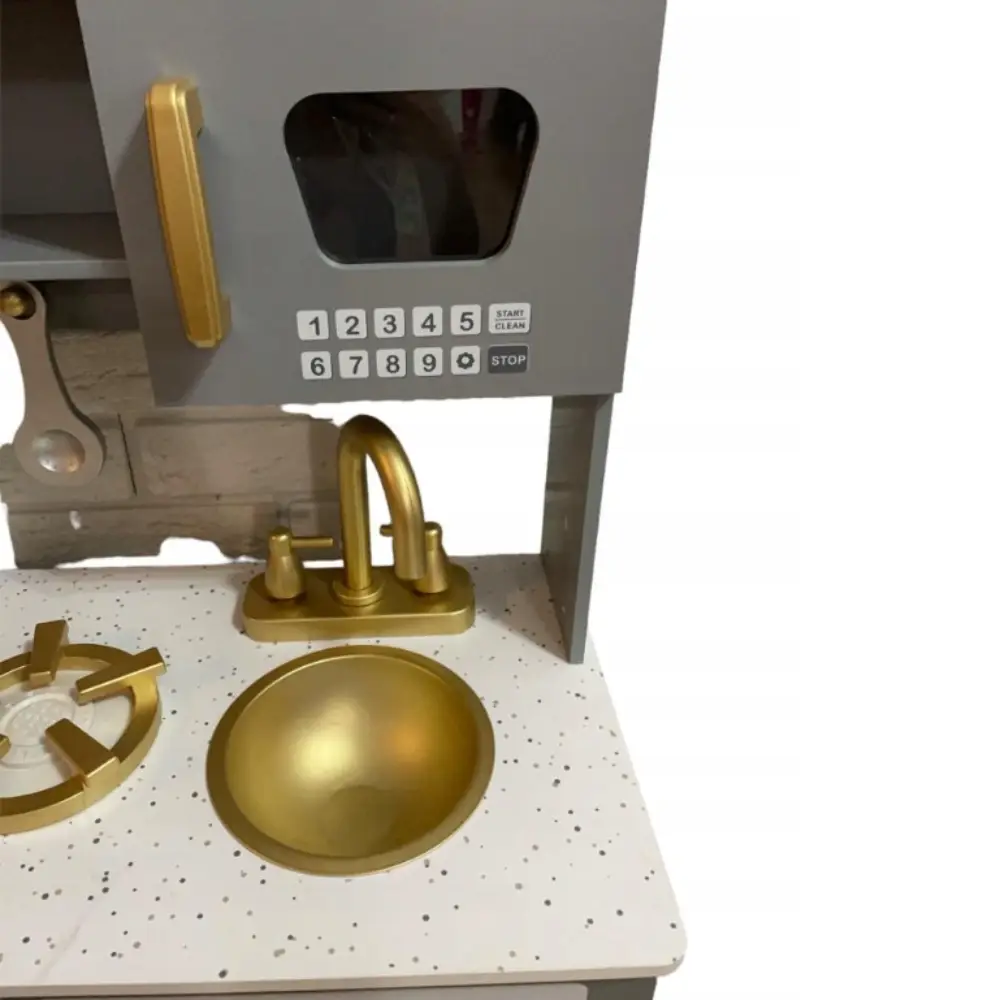 Duża Piękna Kuchnia Drewniana Dla Dzieci i Akcesoria - obrazek 4