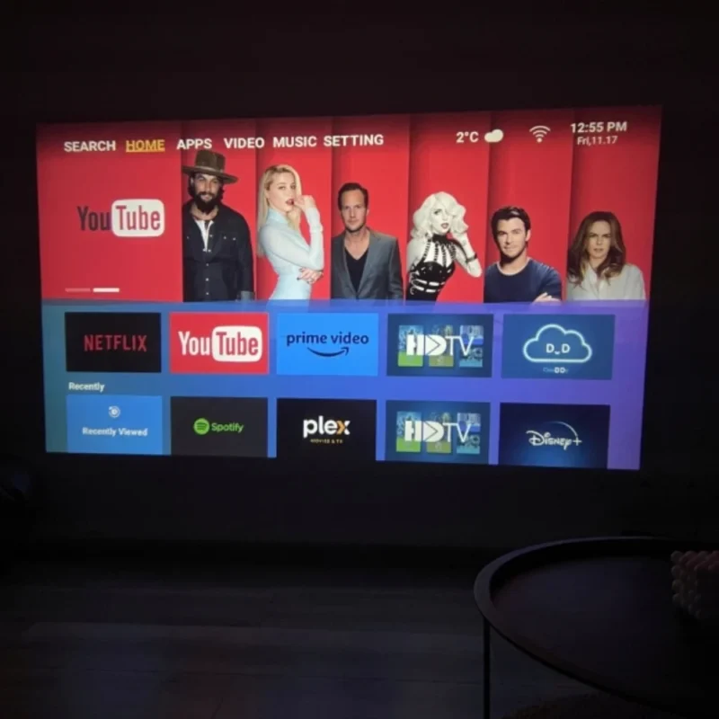 Projektor Android TV WiFi Mini 4k - AMPQ.PL - obrazek 10