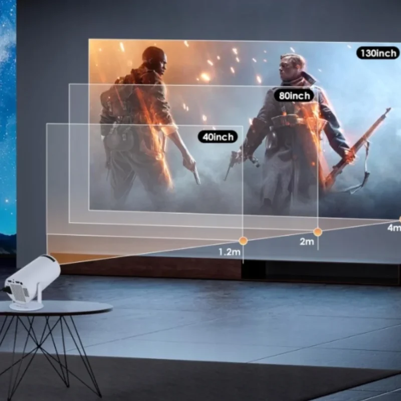 Projektor Android TV WiFi Mini 4k - AMPQ.PL - obrazek 9