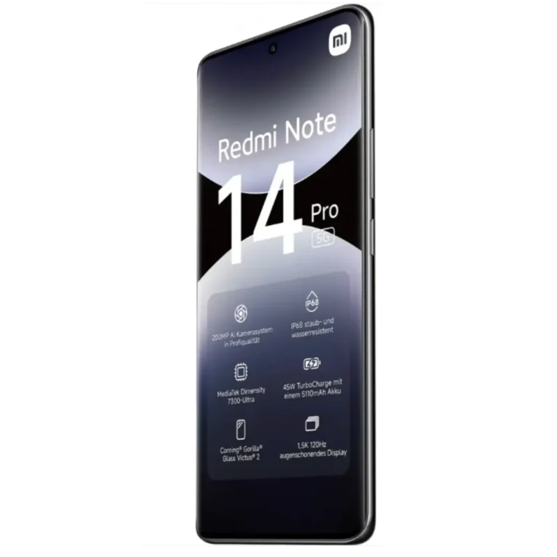 Xiaomi Redmi Note 14 Pro 5G 12/512GB Czarny (Midnight Black) MZB0I89EU - obrazek 4