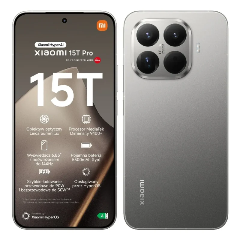 Xiaomi 15T PRO 5G DS 12/512GB Grey MZB0KUZEU