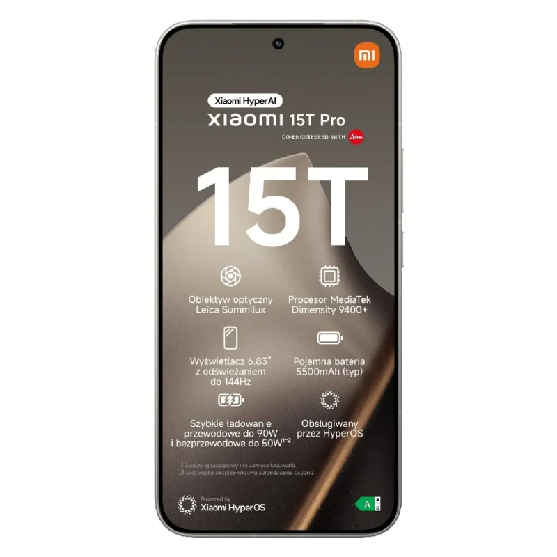 Xiaomi 15T PRO 5G DS 12/512GB Grey MZB0KUZEU - obrazek 2