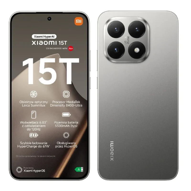 Xiaomi 15T 5G DS 12/512GB Gray MZB0KYHEU