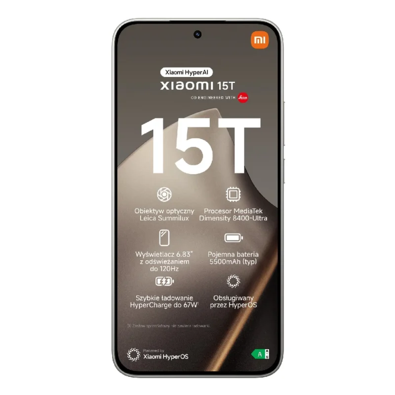 Xiaomi 15T 5G DS 12/512GB Gray MZB0KYHEU - obrazek 2