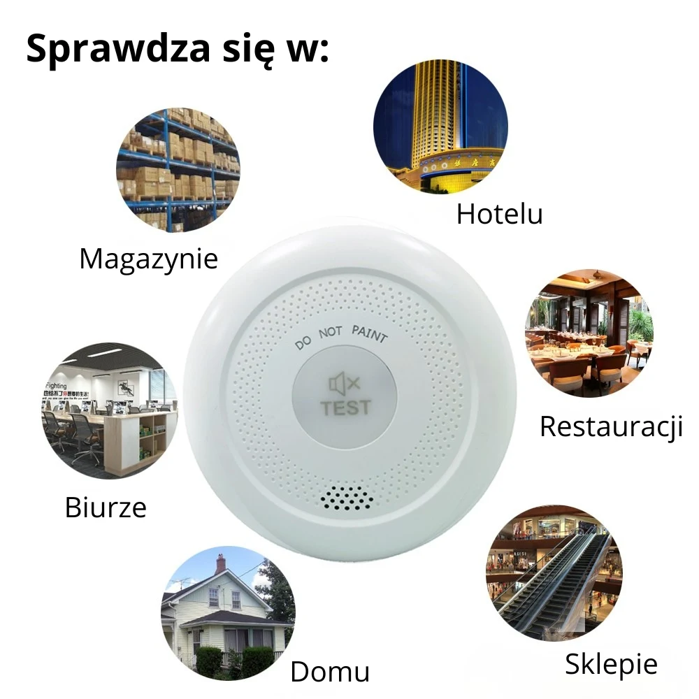 Czujnik Dymu JKD-517 Alarm Pożarowy - obrazek 5