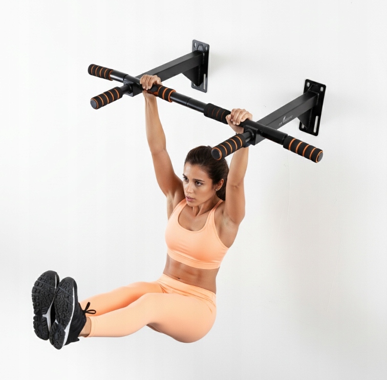 Drążek Ścienny do podciągania Udźwig 200kg + zestaw montażowy 4w1 - obrazek 2