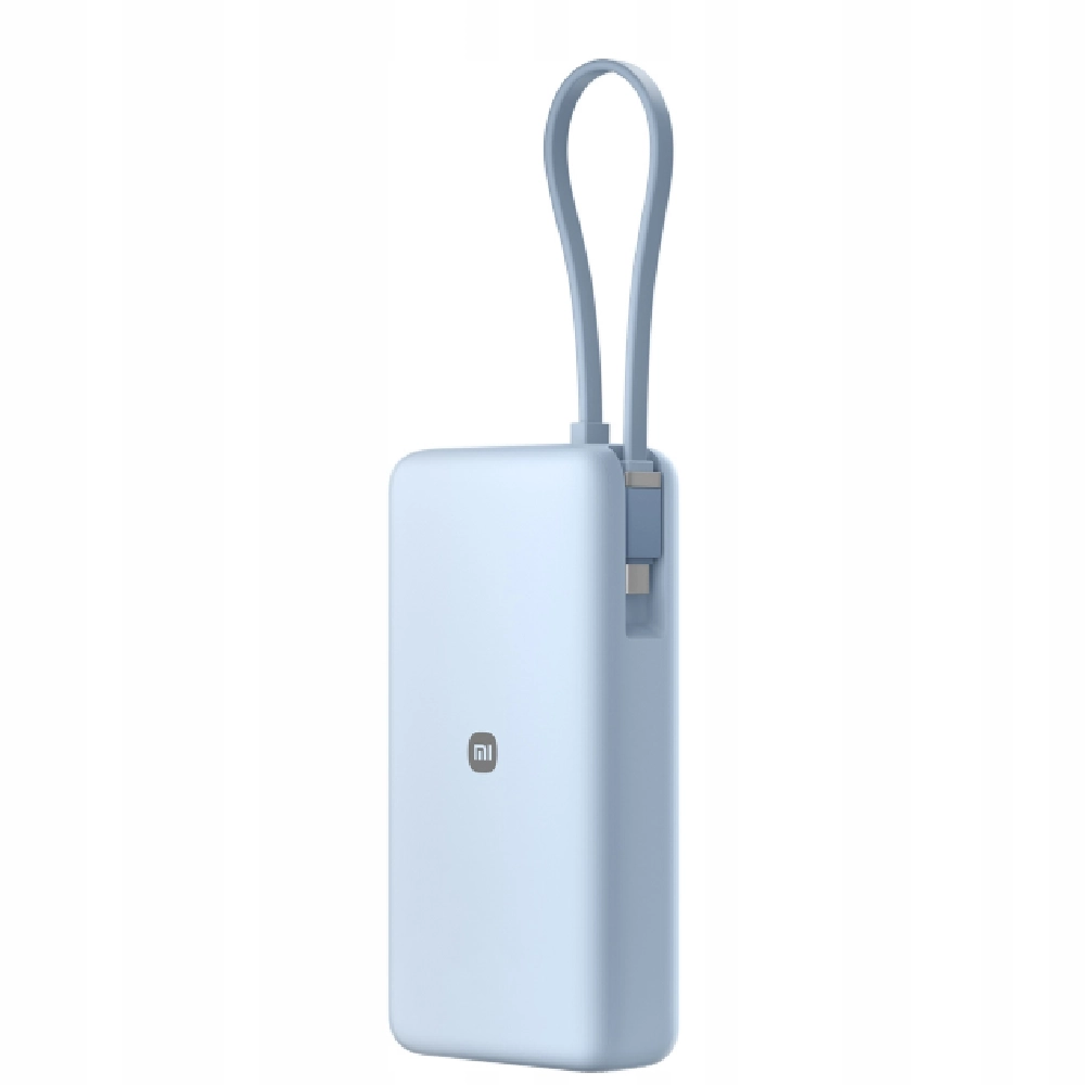 POWERBANK XIAOMI 20000mAh 67W USB-C PD WBUDOWANY KABEL ICE BLUE - obrazek 6