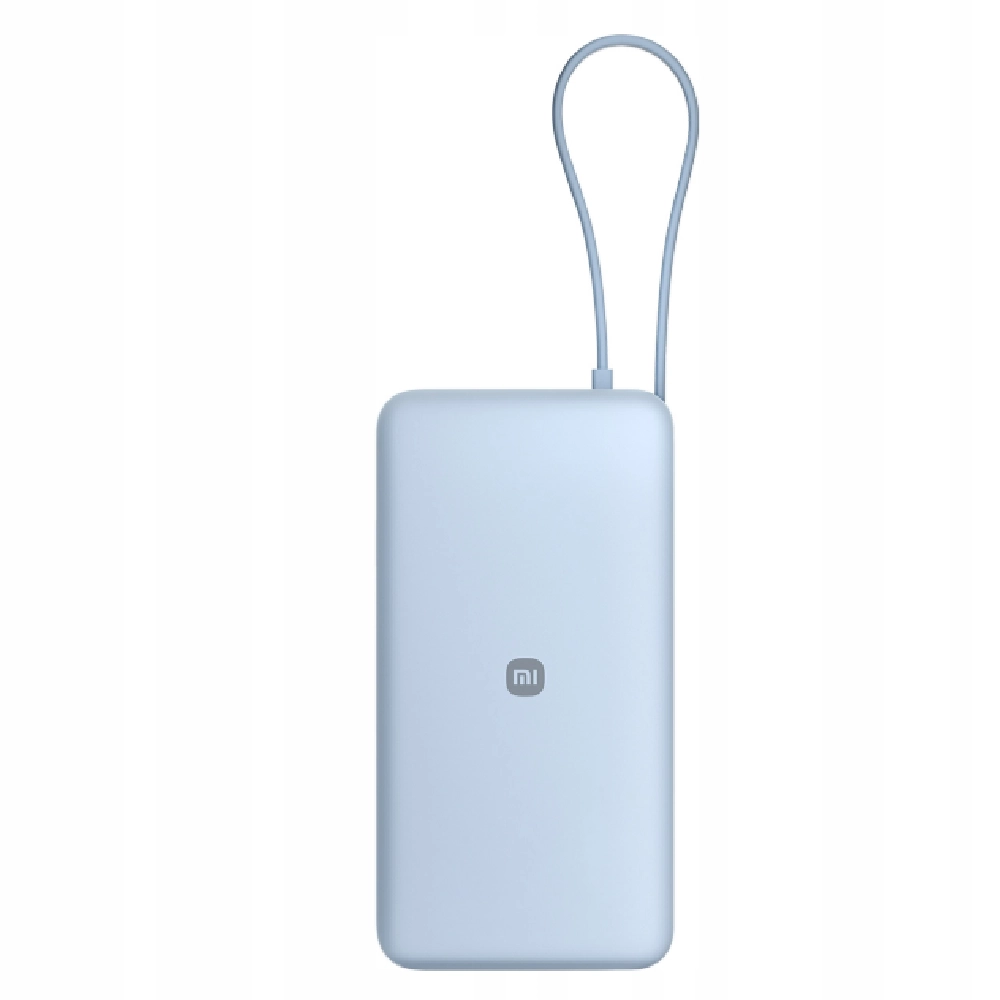POWERBANK XIAOMI 20000mAh 67W USB-C PD WBUDOWANY KABEL ICE BLUE