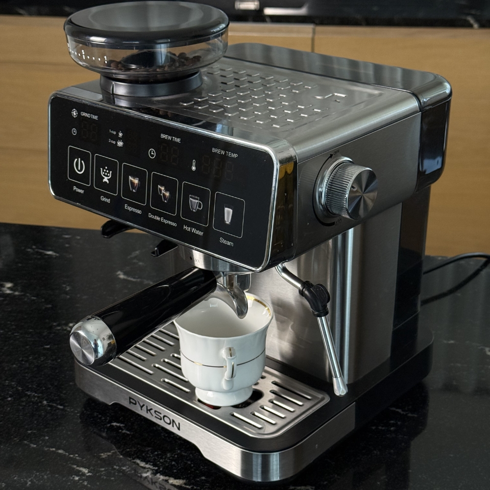 Wielofunkcyjny ekspres Pykson Di Oro Elite 900 do espresso z młynkiem Bean-to-Cup | 20 bar | Thermoblock | Metalowa obudowa - obrazek 3