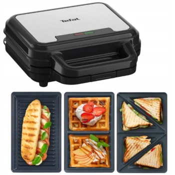Opiekacz Tefal UltraCompact 3w1 SW383D10 trójkąty gofry panini 700W