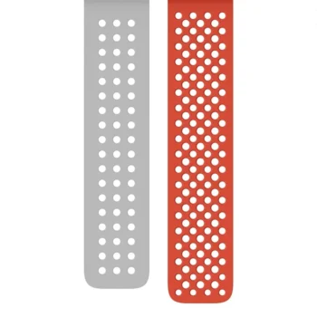 Pasek fluoroelastomerowy Amazfit, Air Edition, szerokość 20mm, długość 144.5-206.95mm czerwono-szary