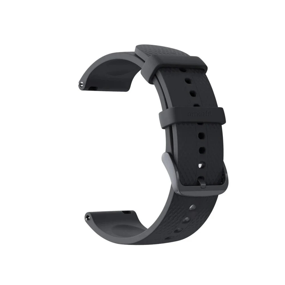 Pasek fluoroelastomerowy Amazfit, uniwersalny, szerokość 22mm, długość 140-210mm czarny