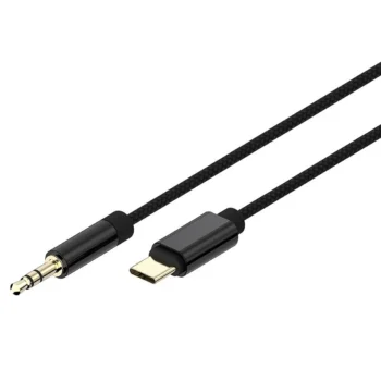 Kabel USB typu C do 3.5mm czarny 1.5m Gembird