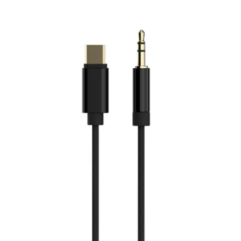 Kabel USB typu C do 3.5mm czarny 1.5m Gembird