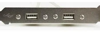 Gniazdo, śledź Gembird CC-USB-RECEPTACLE do obudowy 2x USB 2.0
