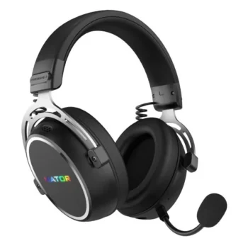 Słuchawki dla graczy Hator HYPERGANG 3 Wireless bezprzewodowe czarne