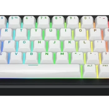 Klawiatura dla graczy Hator Skyfall 65 Wireless biało-czarna