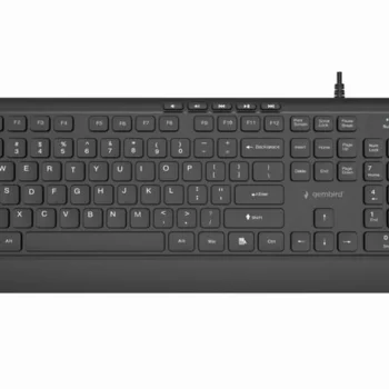 Klawiatura typu "czekoladki" USB (A+C) Gembird KB-MCH-05 1.8m czarna