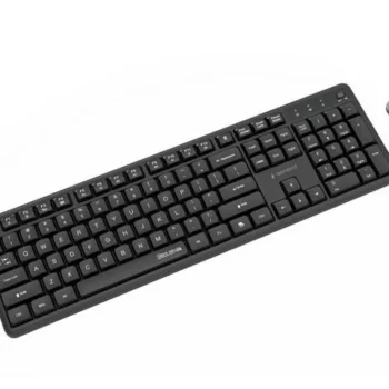 Zestaw bezprzewodowy klawiatura i mysz Gembird KBS-WMS-01 czarny
