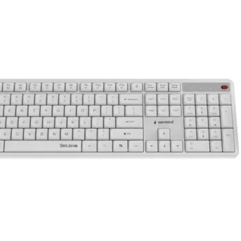 Zestaw bezprzewodowy klawiatura i mysz Gembird KBS-WMS-01-W biały