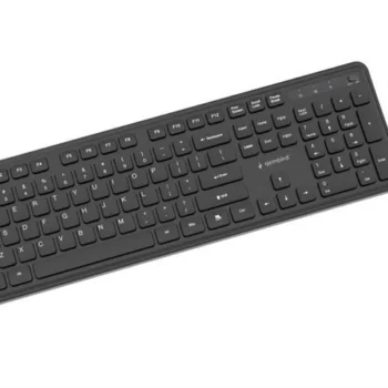 Zestaw bezprzewodowy klawiatura i mysz Gembird KBS-WPS-01 czarny
